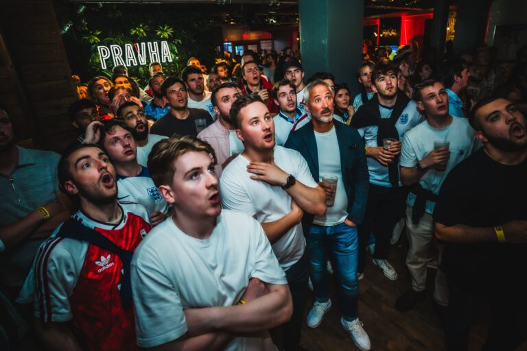 fans watching premier league football live at Belushi's bar