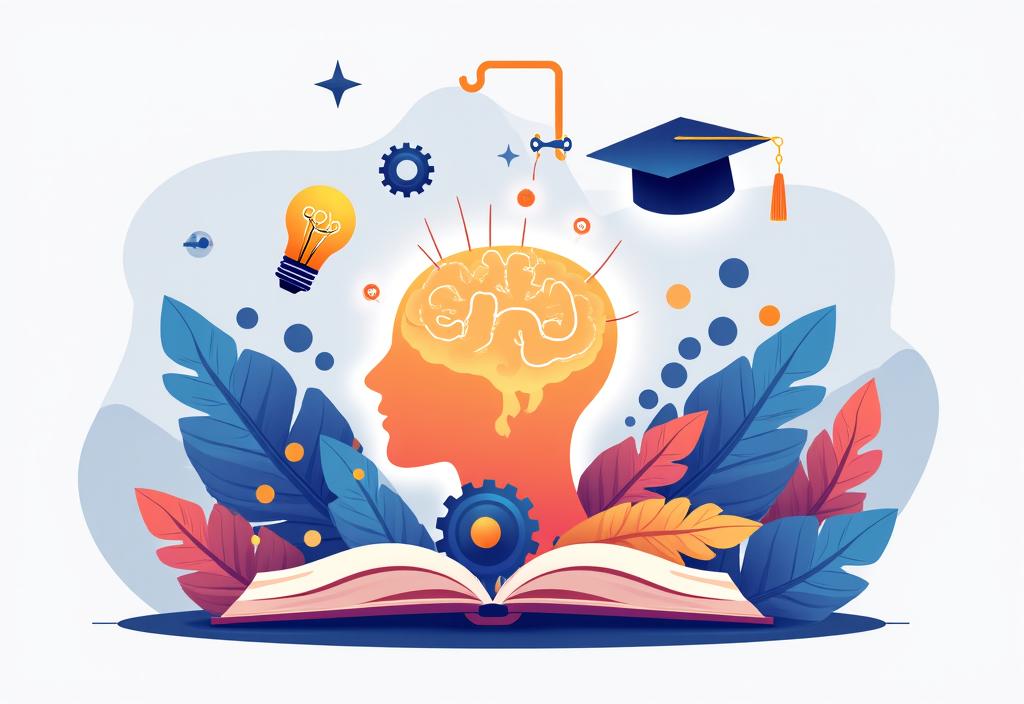 Ilustración de coaching educativo